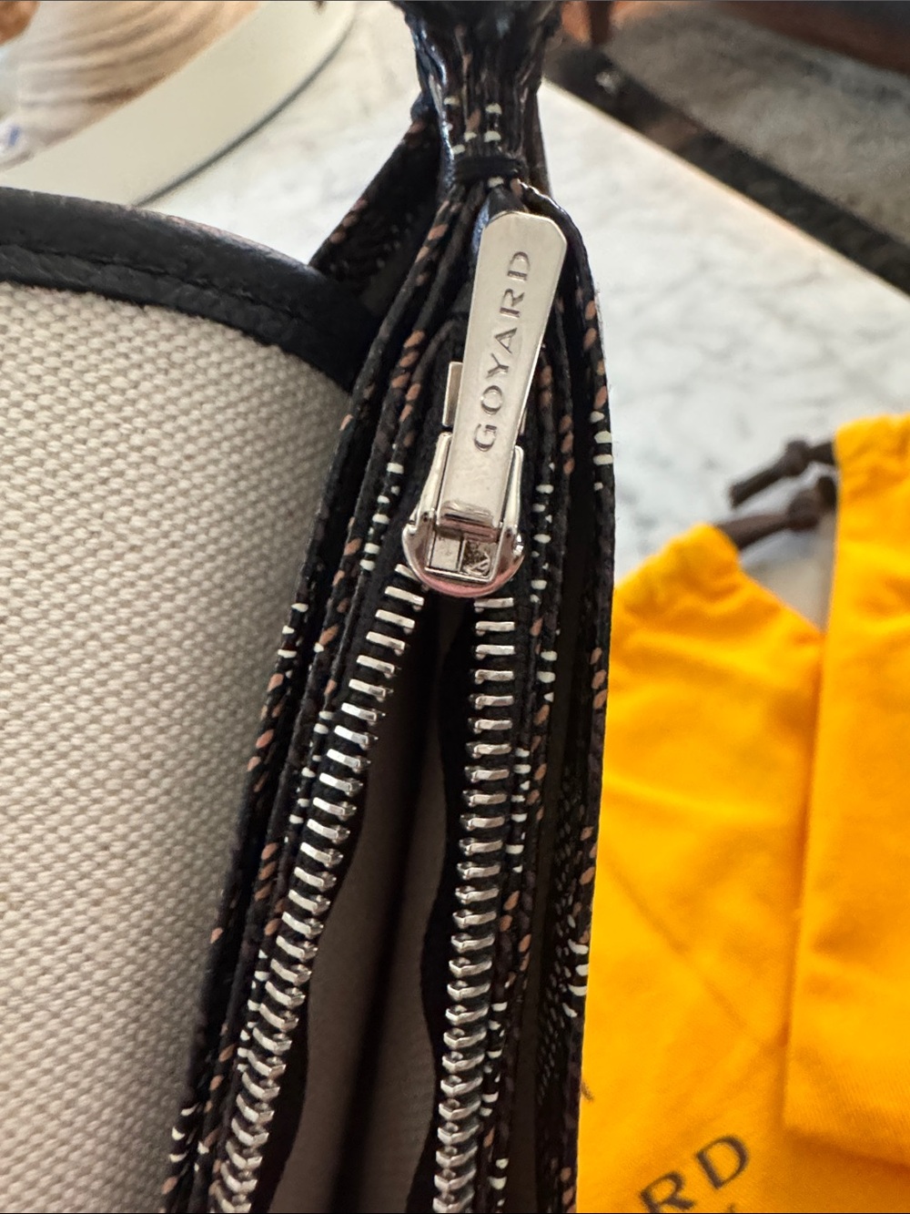 Goyard Plumet crossbody purse bag card Holder Detachable Strap black leather - Picture 14 of 16